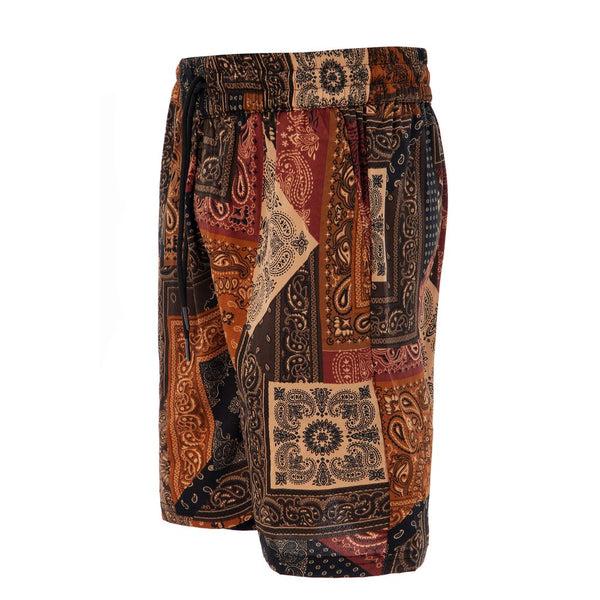 Soulstar Regal Print Shorts Brown