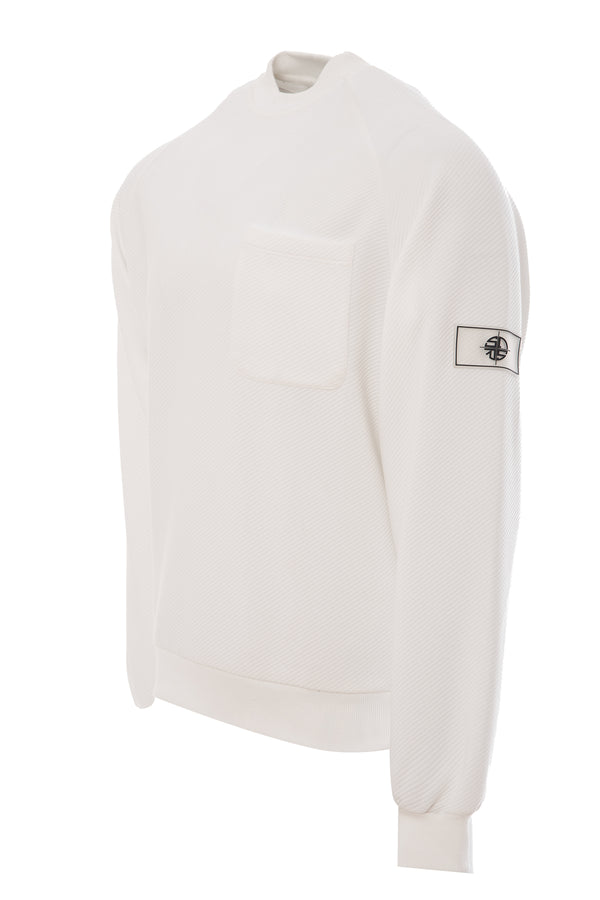 Soulstar Regent Textured Crewneck Sweatshirt Black