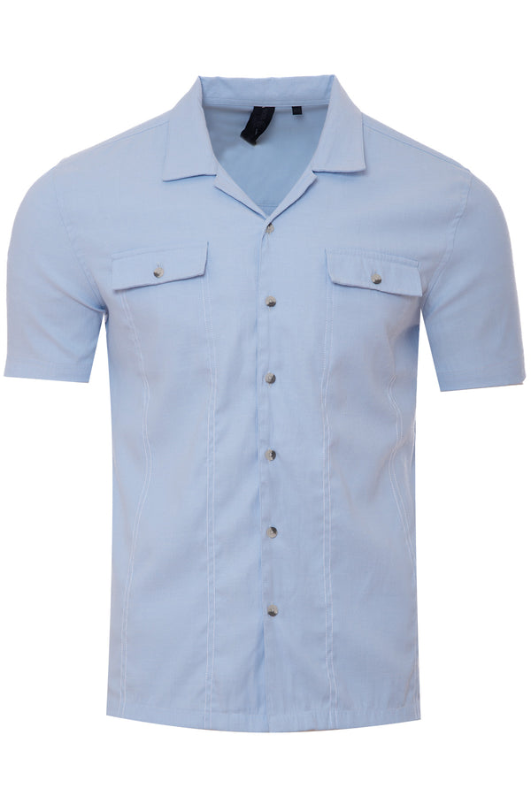 Soulstar Short Sleeved Shirt Blue