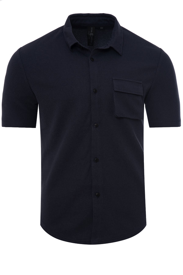 Soulstar Short Sleeved Shirt Navy