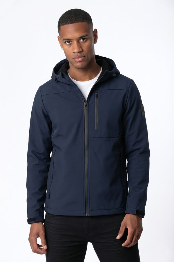 soulstar Softshell Hooded Jacket Black