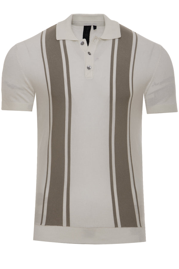 Soulstar Striped Polo Navy