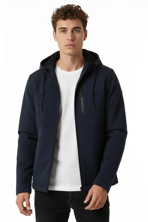 Soulstar Technical Hooded Jacket Navy