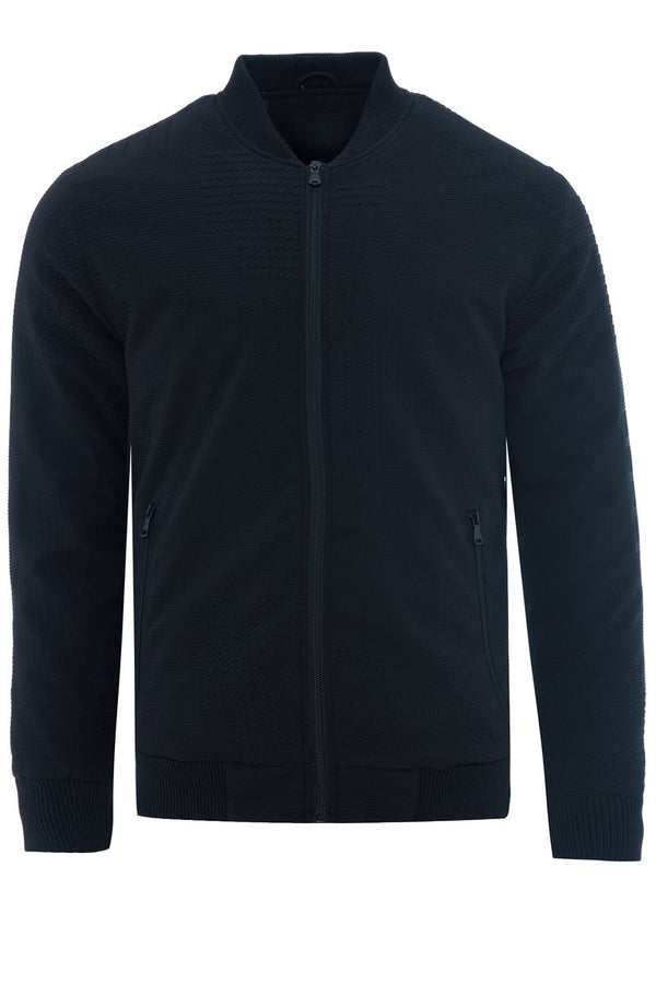 Soulstar Textured Bomber Jacket Black