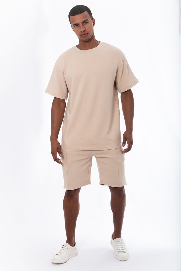 Soulstar Textured Shorts Stone