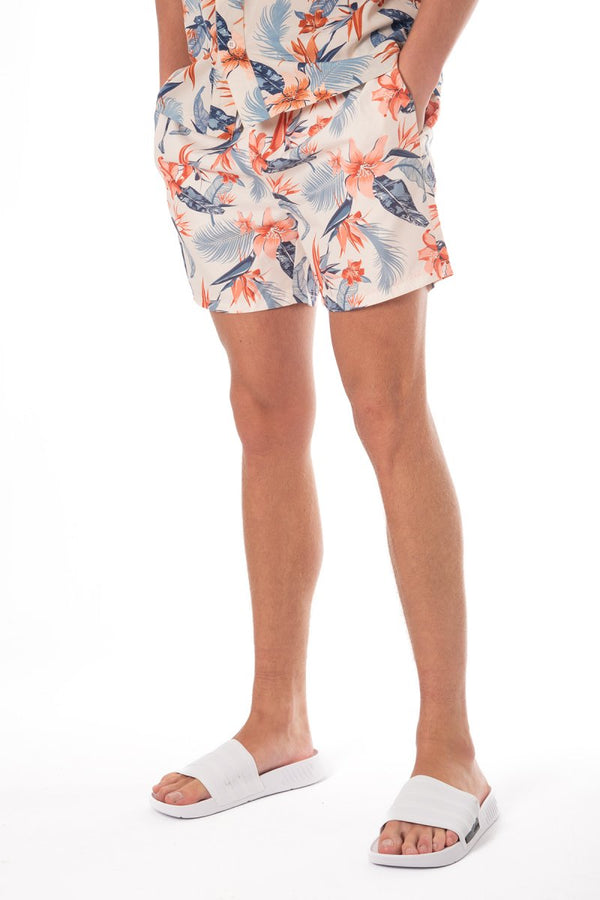 soulstar Tropical Crepe Shorts Stone