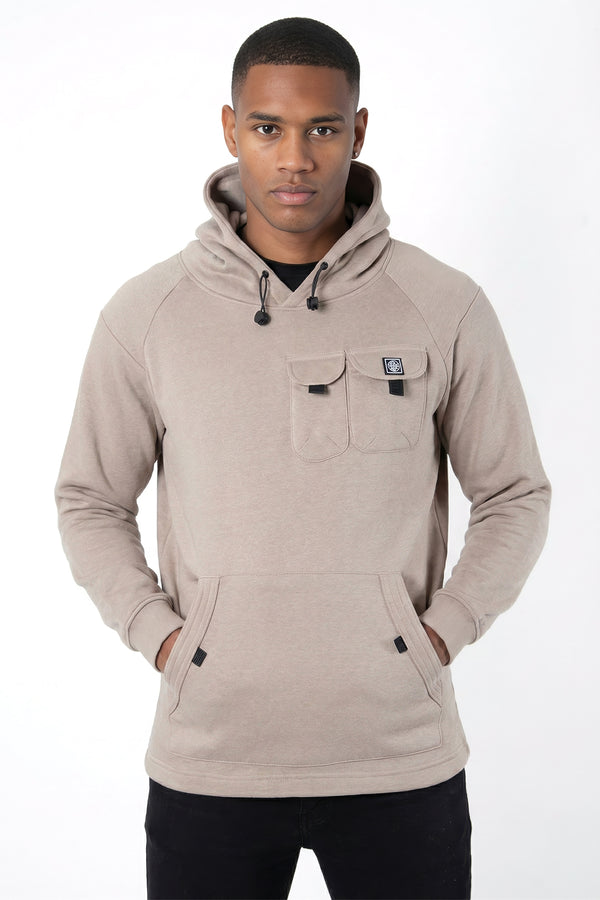 soulstar Utility Hoodie with Chest Pockets Ecru