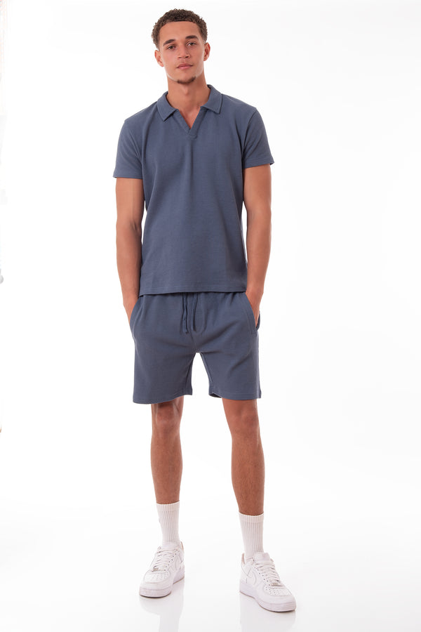 Soulstar Waffle Shorts Blue