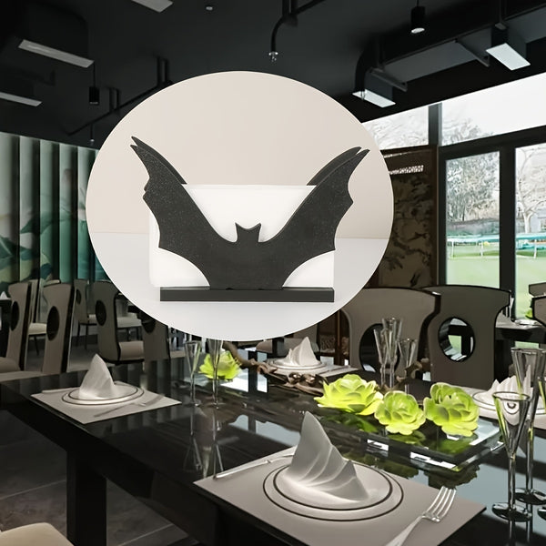 Sourpuss Clothing 1pc Bat Shaped Napkin Holder Modern Farmhouse Decorative Tissue Holder With Artistic Design Suitable For Thanksgiving Valentine'S Day Restaurant And Caf E Decoration Simple Desktop Decoration
