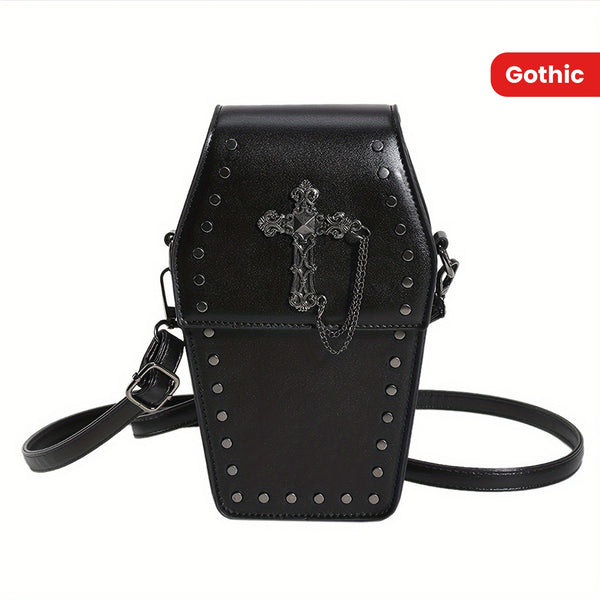 sourpuss clothing Gothic And Punk Design Crossbody Bag With Adjustable Strap Ladies Mini Shoulder Purse For Party Use sourpuss clothing Gothic And Punk Design Crossbody Bag With Adjustable Strap Ladies Mini Shoulder Purse For Party Use