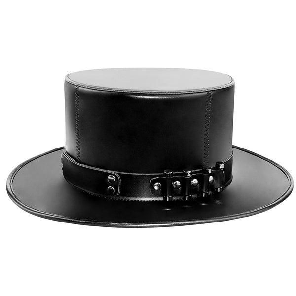 Sourpuss Clothing Gothic PU Leather Plague Doctor Top Hat