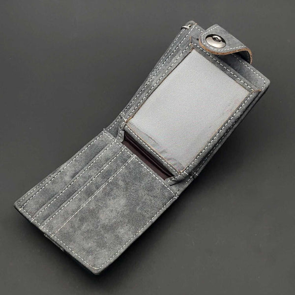 Sourpuss Clothing Skull Punk Biker Casual Hasp Wallet Purse With Chain For Men Or Boy