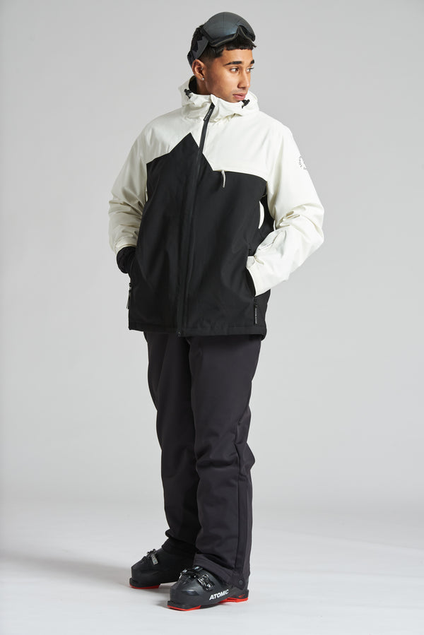South Beach Men's Ski Mountain Jacket In Monochrome