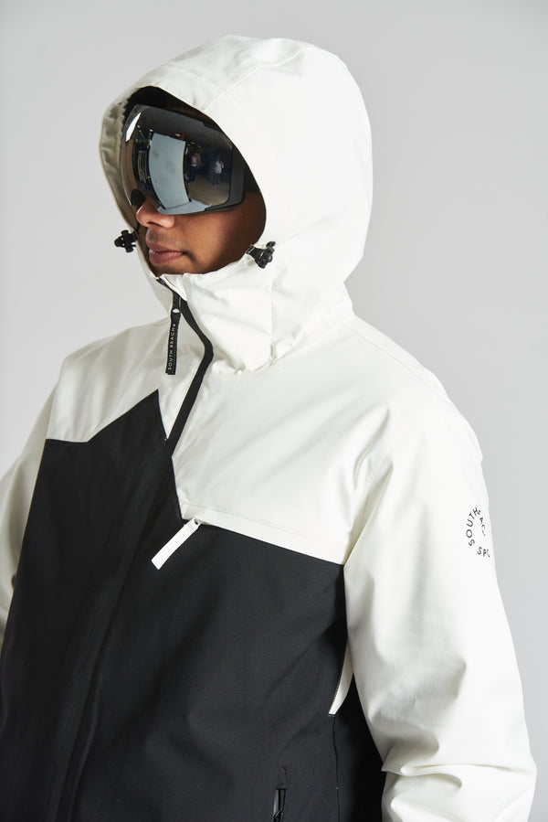 South Beach Men's Ski Mountain Jacket In Monochrome