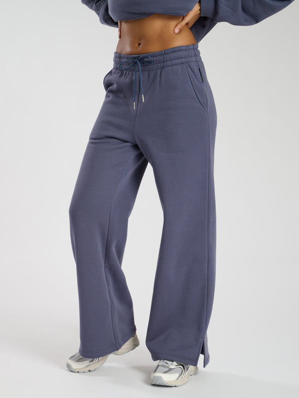 south beach Off Duty Wide Leg Joggers in Capri Blue