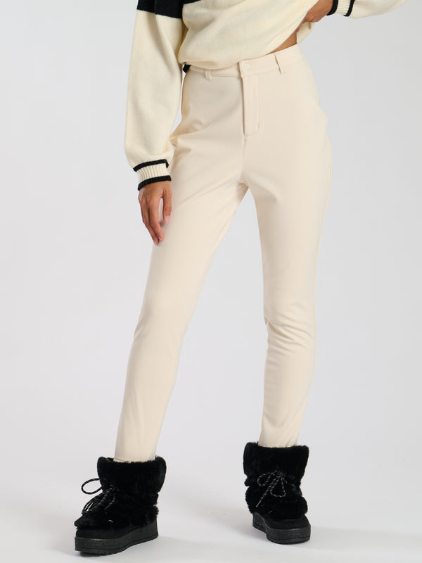 South Beach Off-Piste Ski Stirrup Trousers In Cream