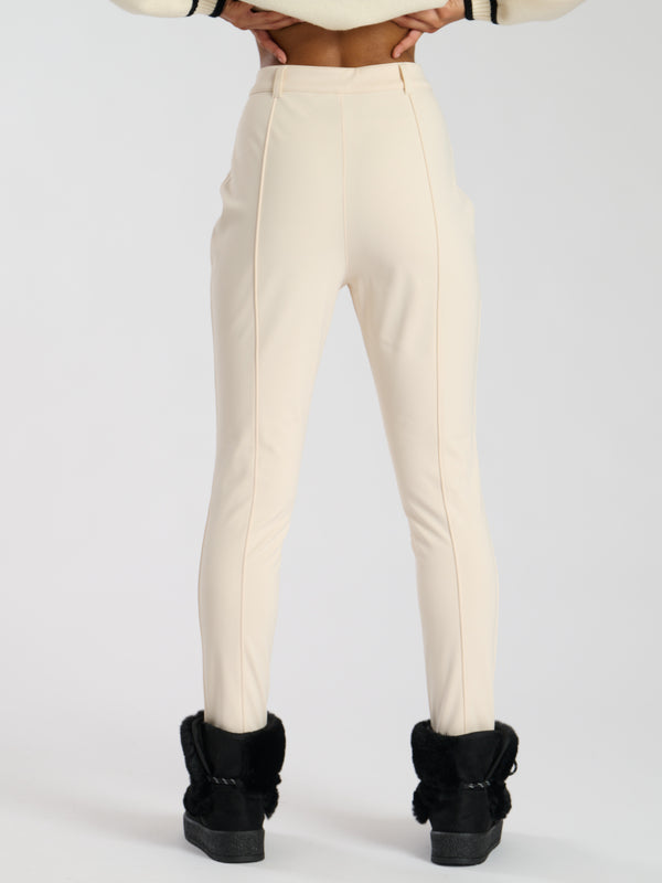 South Beach Off-Piste Ski Stirrup Trousers In Cream