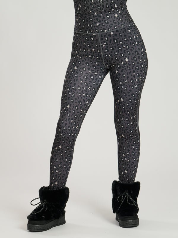 south beach Alpine Legging in Black Leopard