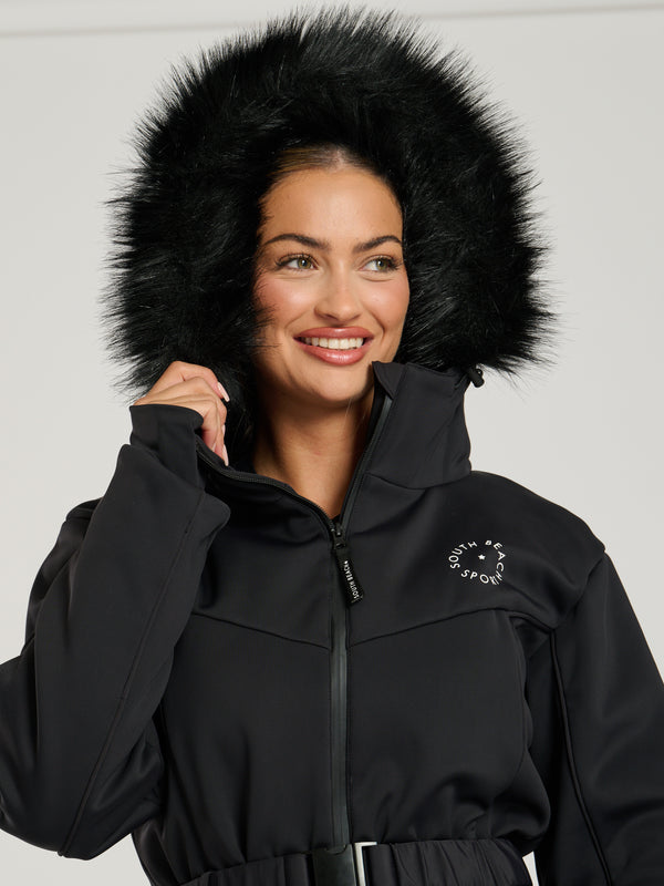 South Beach Aspen Ski Suit In Black