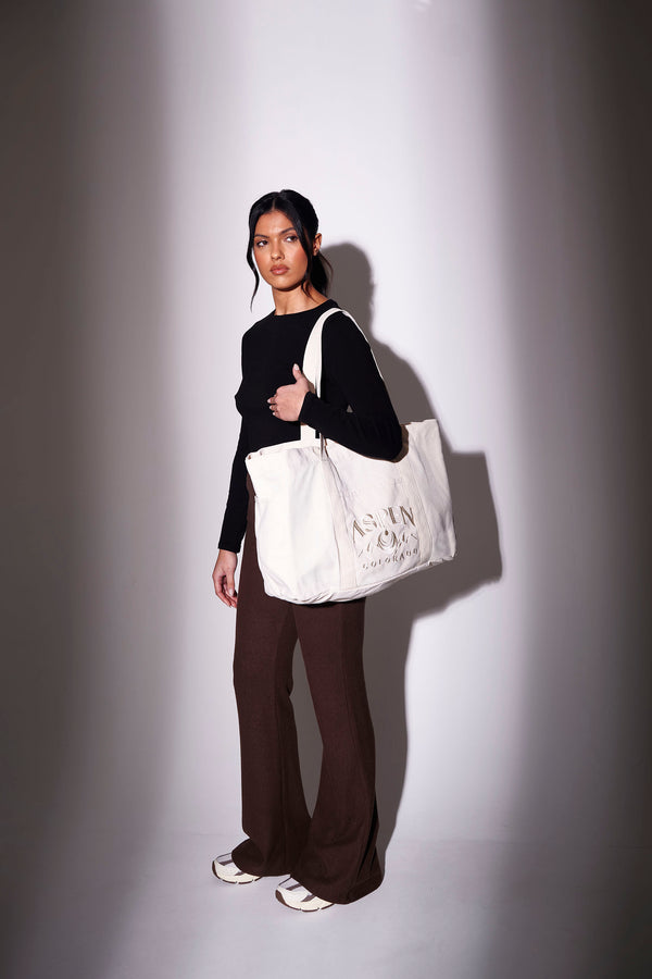 South Beach Aspen Tote In Vanilla