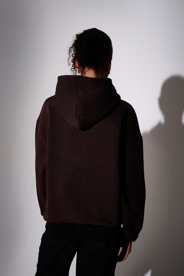 South Beach Bad At Sports Graphic Hoodie In Brown