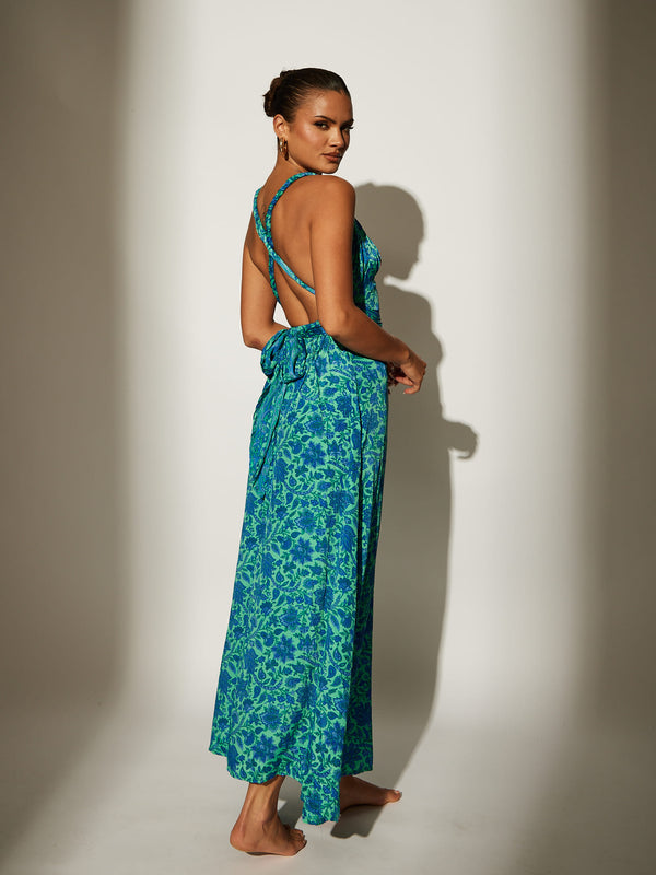 south beach Cara Multiway Maxi Dress in Blue