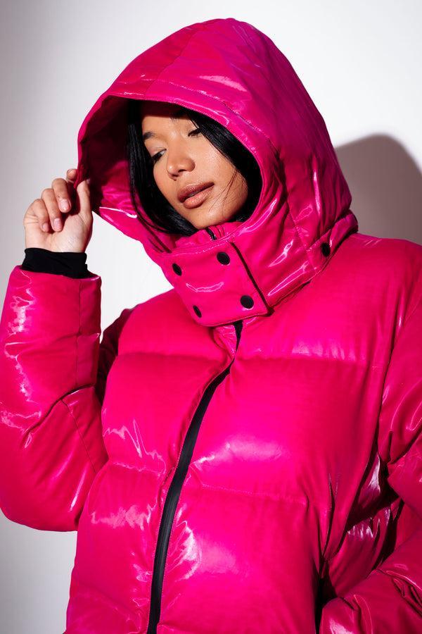 South Beach Chalet Padded Jacket In Bright Pink