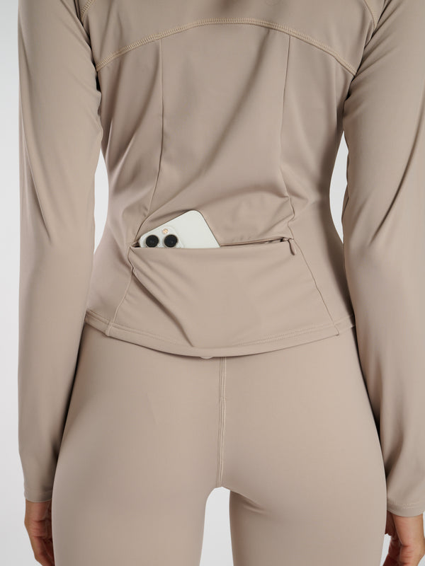 South Beach Chisel Zip Top In Stone