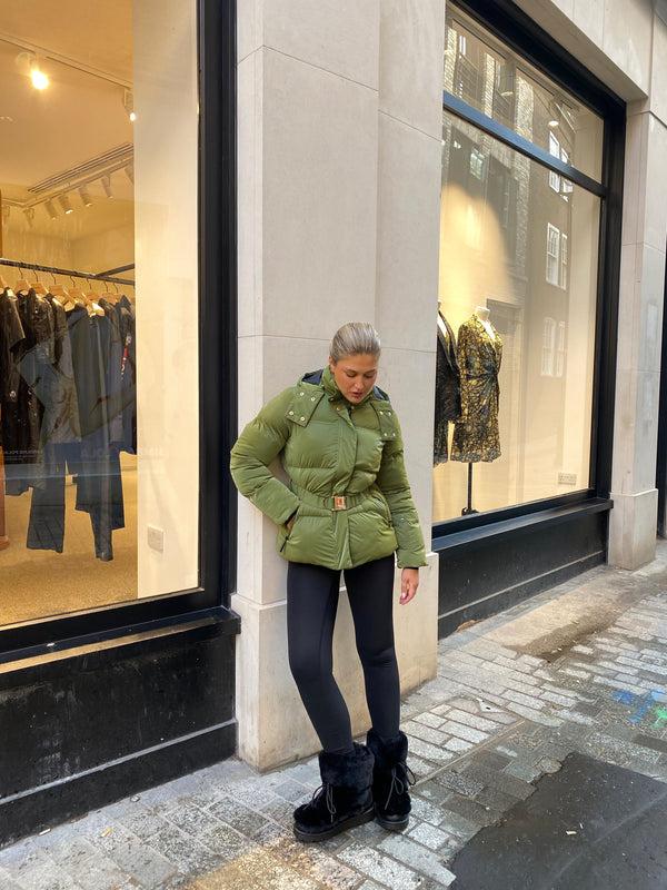 South Beach Cloud Padded Jacket In Green