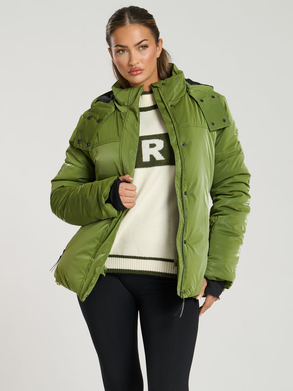 south beach Cloud Padded Jacket in Green