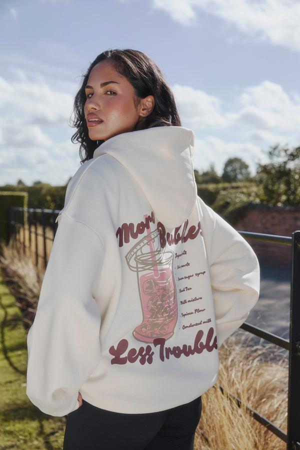 south beach Core Hoodie in Cream