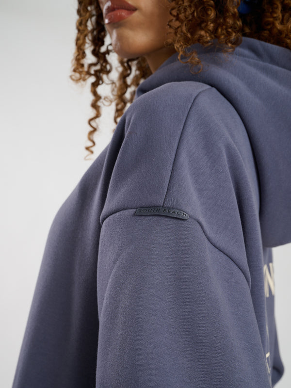 South Beach Cushy Hoodie In Capri Blue