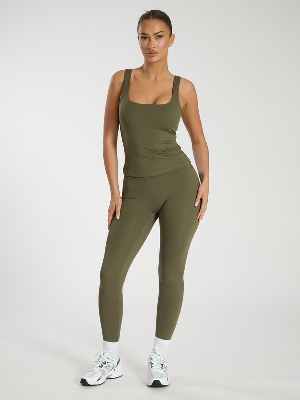 South Beach Errands Leggings In Khaki