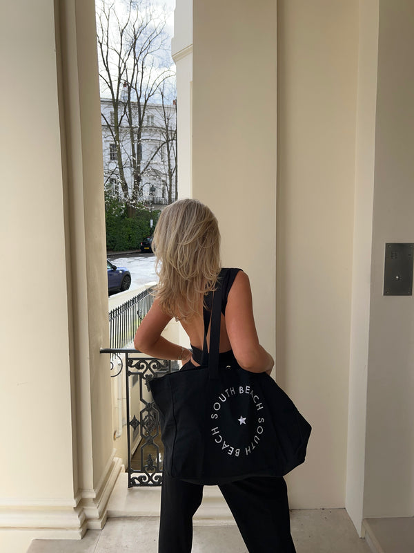 south beach Everyday Logo Tote in Black