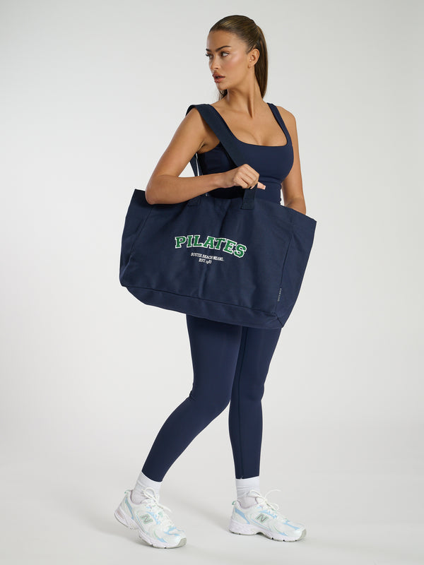 South Beach Everyday Logo Tote In Navy