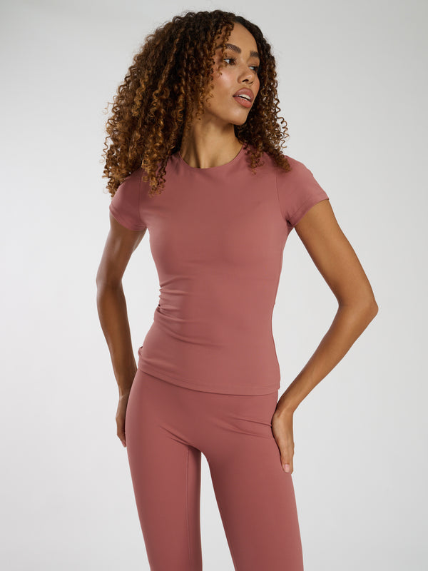 South Beach Everyday T-Shirt In Dusty Pink