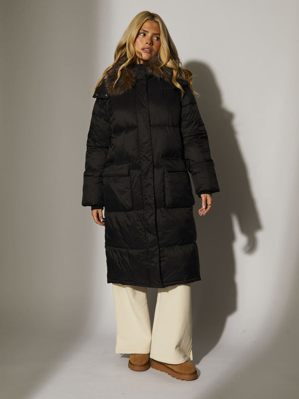 south beach Hawthorne Padded Coat in Black
