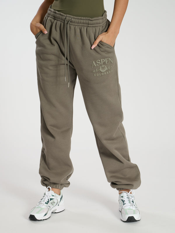 south beach Lax Cuffed Joggers in Khaki