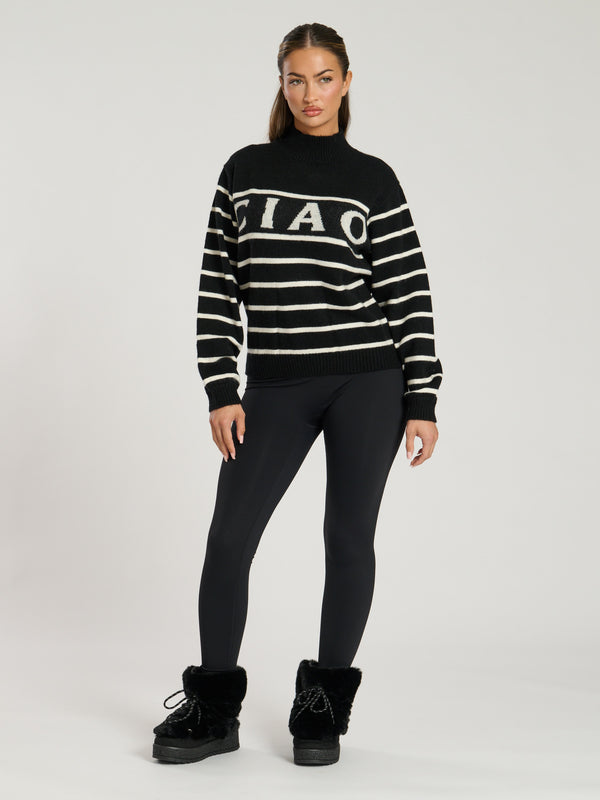 South Beach Lodge Ciao Jumper In Black