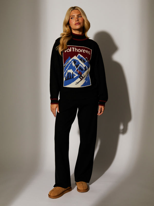 South Beach Lodge Val Thorens Jumper In Black