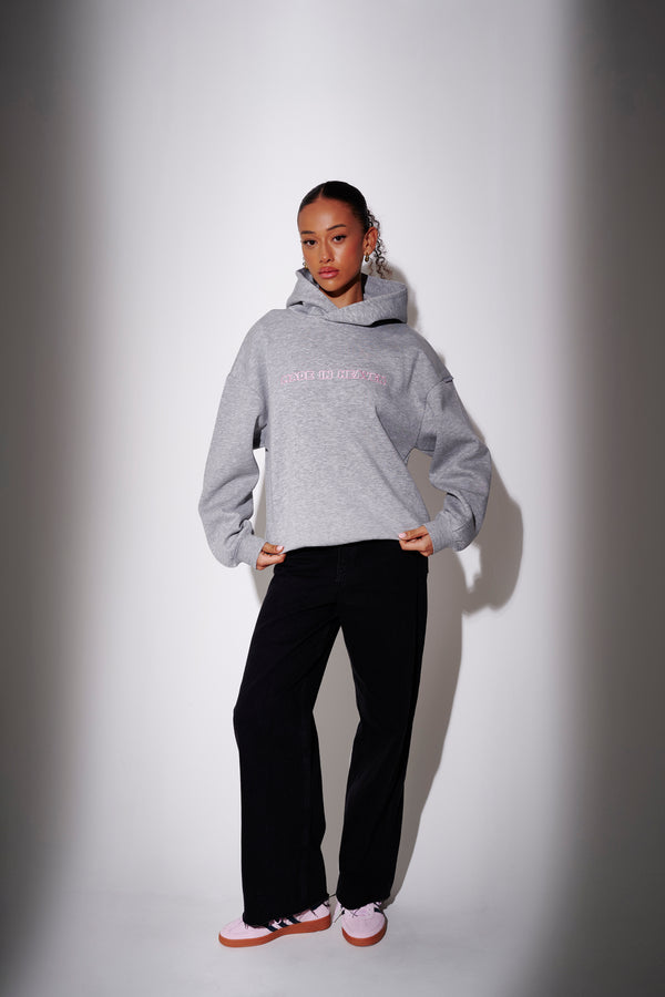 South Beach Made In Heaven Graphic Hoodie In Grey