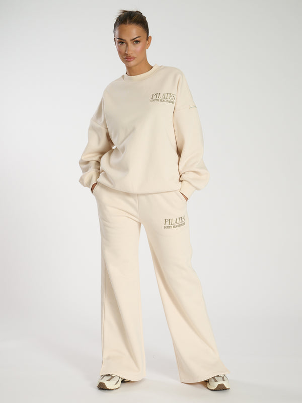 South Beach Mellow Sweater In Vanilla