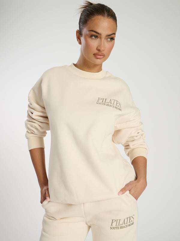south beach Mellow Sweater in Vanilla