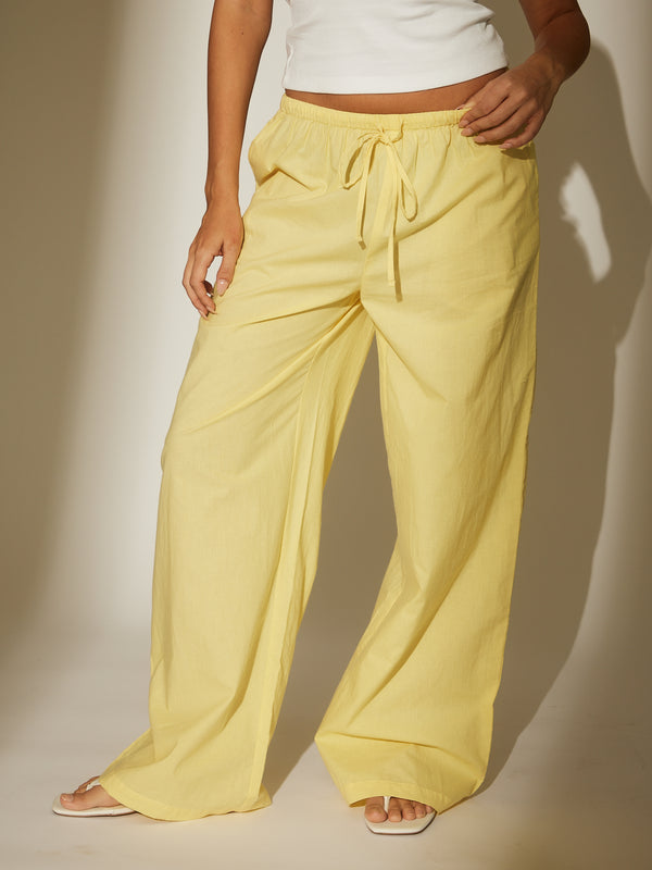 South Beach Porto Loose Trousers In Yellow
