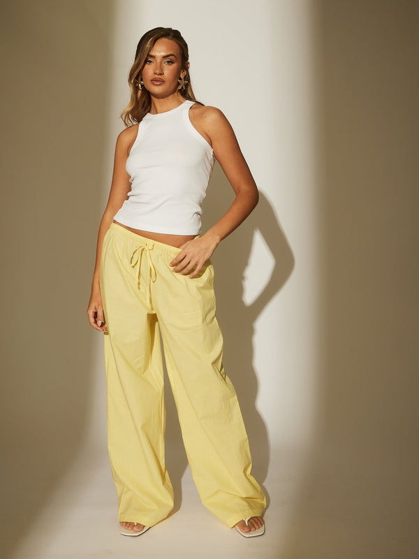 South Beach Porto Loose Trousers In Yellow