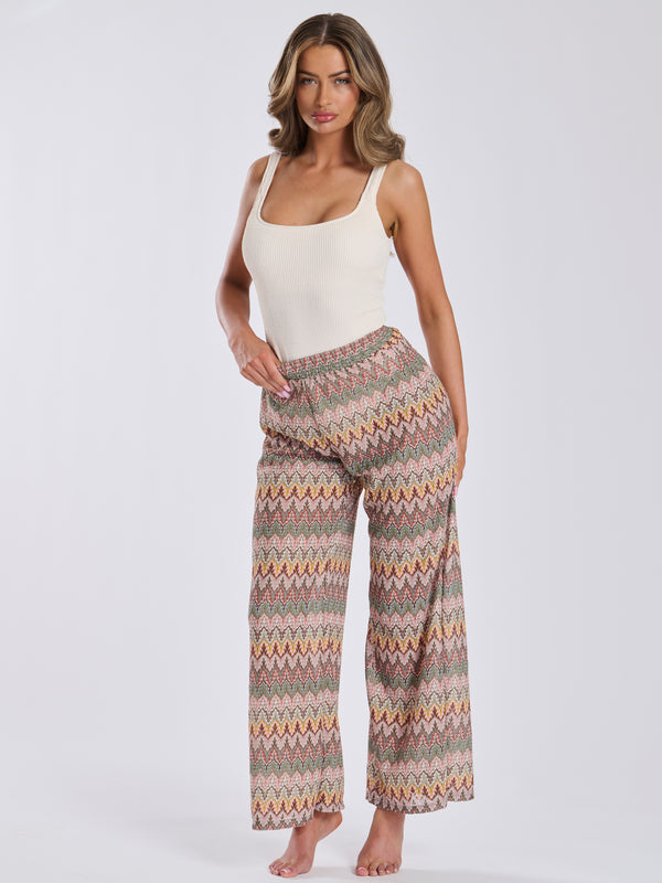 south beach Praya Beach Trousers in Rustic Crochet