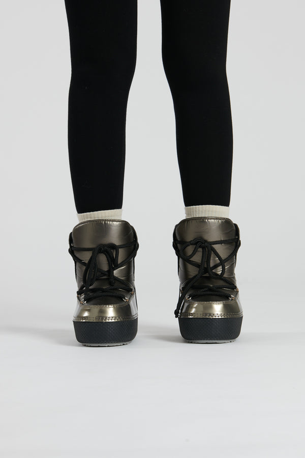 South Beach Sled Padded Snow Boots In Metallic