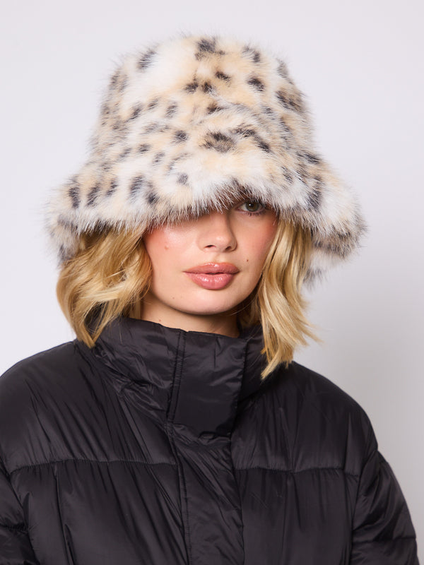 South Beach Sloane Hat & Glove Set In Leopard