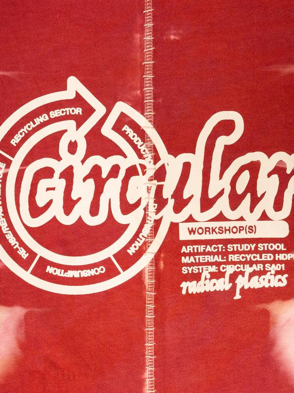 Space Available Artisan Circular Design T-Shirt Red