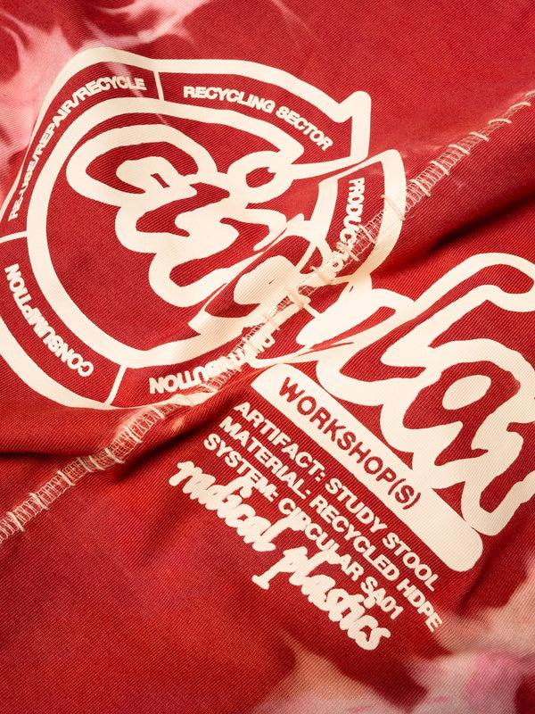 Space Available Artisan Circular Design T-Shirt Red